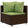 Garden furniture set, 5 pieces, with brown synthetic rattan cushions. by , Garden sets - Ref: Foro24-3308014, Price: 340,95 €...