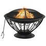 Brasero con atizador acero XXL 75 cm de vidaXL, Chimeneas - Ref: Foro24-311895, Precio: 153,65 €, Descuento: %