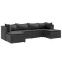 Garden furniture set, 6 pieces, with black synthetic rattan cushions. by , Garden sets - Ref: Foro24-3308243, Price: 390,50 €...