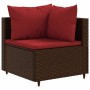 Garden furniture set, 5 pieces, with brown synthetic rattan cushions. by , Garden sets - Ref: Foro24-3308061, Price: 282,55 €...