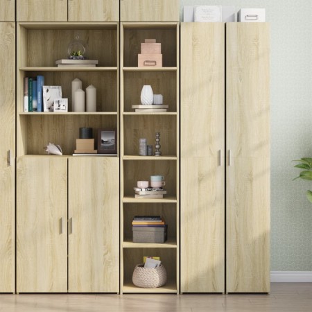 Aparador alto madera de ingeniería roble Sonoma 40x41x185 cm de , Aparadores - Ref: Foro24-3281668, Precio: 109,99 €, Descuen...