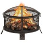 Brasero rústico con atizador acero XXL 67,5 cm de vidaXL, Chimeneas - Ref: Foro24-311891, Precio: 133,43 €, Descuento: %