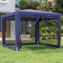 Partyzelt mit 4 blauen HDPE-Netzwänden 3x3 m. von , Zelte und Pavillons - Ref: Foro24-319227, Preis: 78,47 €, Rabatt: %