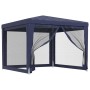 Partyzelt mit 4 blauen HDPE-Netzwänden 3x3 m. von , Zelte und Pavillons - Ref: Foro24-319227, Preis: 78,47 €, Rabatt: %