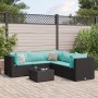 Garden furniture set, 6 pieces, with black synthetic rattan cushions. by , Garden sets - Ref: Foro24-3308132, Price: 408,99 €...