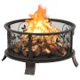 Brasero rústico con atizador acero XXL 67,5 cm de vidaXL, Chimeneas - Ref: Foro24-311891, Precio: 133,43 €, Descuento: %