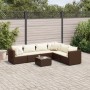 Garden furniture set, 7 pieces, with brown synthetic rattan cushions. by , Garden sets - Ref: Foro24-3308145, Price: 569,41 €...