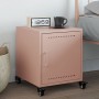 Pink steel bedside table 36x38.5x43.5 cm by , Nightstands - Ref: Foro24-846616, Price: 65,99 €, Discount: %