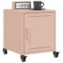 Pink steel bedside table 36x38.5x43.5 cm by , Nightstands - Ref: Foro24-846616, Price: 65,99 €, Discount: %