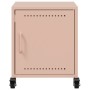 Pink steel bedside table 36x38.5x43.5 cm by , Nightstands - Ref: Foro24-846616, Price: 65,99 €, Discount: %