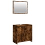 Set de muebles baño 2 pzas madera contrachapada roble ahumado de , Muebles de baño - Ref: Foro24-835697, Precio: 72,77 €, Des...