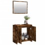 Set de muebles baño 2 pzas madera contrachapada roble ahumado de , Muebles de baño - Ref: Foro24-835697, Precio: 72,77 €, Des...