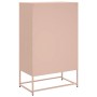 Aparador de acero laminado en frío rosa 68x39x111,5 cm de , Aparadores - Ref: Foro24-846609, Precio: 166,87 €, Descuento: %