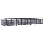 Outdoor dog kennel with steel roof 15.02 m² by , Dog kennels and fences - Ref: Foro24-3124595, Price: 1,00 €, Discount: %