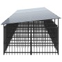 Outdoor dog kennel with steel roof 15.02 m² by , Dog kennels and fences - Ref: Foro24-3124595, Price: 1,00 €, Discount: %