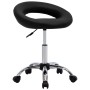 Silla de trabajo con ruedas cuero sintético negro de vidaXL, Sillas de oficina - Ref: Foro24-323664, Precio: 70,54 €, Descuen...