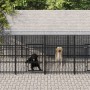 Outdoor dog kennel with steel roof 15.02 m² by , Dog kennels and fences - Ref: Foro24-3124670, Price: 1,00 €, Discount: %