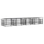 Outdoor dog kennel with steel roof 15.02 m² by , Dog kennels and fences - Ref: Foro24-3124670, Price: 1,00 €, Discount: %