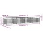 Outdoor dog kennel with steel roof 15.02 m² by , Dog kennels and fences - Ref: Foro24-3124670, Price: 1,00 €, Discount: %