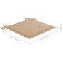 Sillas de jardín 2 uds madera maciza de teca con cojines beige de , Sillas de jardín - Ref: Foro24-3062733, Precio: 280,61 €,...