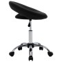 Silla de trabajo con ruedas cuero sintético negro de vidaXL, Sillas de oficina - Ref: Foro24-323664, Precio: 70,54 €, Descuen...