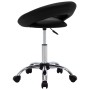 Silla de trabajo con ruedas cuero sintético negro de vidaXL, Sillas de oficina - Ref: Foro24-323664, Precio: 70,54 €, Descuen...