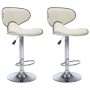 Kitchen stools 2 units cream-colored synthetic leather by vidaXL, Kitchen stools - Ref: Foro24-323647, Price: 130,01 €, Disco...