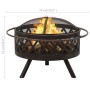 Brasero rústico con atizador acero XXL 76 cm de vidaXL, Chimeneas - Ref: Foro24-311885, Precio: 132,30 €, Descuento: %