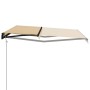 Retractable automatic awning in yellow and white, 600x300 cm. by , Awnings - Ref: Foro24-3055272, Price: 557,89 €, Discount: %