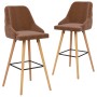 Kitchen stools 2 units brown velvet by , Kitchen stools - Ref: Foro24-289471, Price: 202,99 €, Discount: %