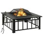 Brasero de jardín con atizador acero XXL 81x81x47 cm de vidaXL, Chimeneas - Ref: Foro24-311888, Precio: 161,24 €, Descuento: %