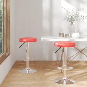 Kitchen stools 2 units synthetic leather red by , Kitchen stools - Ref: Foro24-333099, Price: 93,99 €, Discount: %