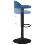 Kitchen stools 2 units blue velvet by , Kitchen stools - Ref: Foro24-333605, Price: 105,88 €, Discount: %