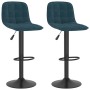 Kitchen stools 2 units blue velvet by , Kitchen stools - Ref: Foro24-333995, Price: 121,48 €, Discount: %