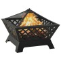 Large 64 cm steel brazier with poker by vidaXL, Chimneys - Ref: Foro24-311894, Price: 139,43 €, Discount: %