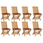 Garden chairs 8 units solid teak with burgundy cushions by , Garden chairs - Ref: Foro24-3072926, Price: 529,06 €, Discount: %