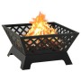 Large 64 cm steel brazier with poker by vidaXL, Chimneys - Ref: Foro24-311894, Price: 139,43 €, Discount: %