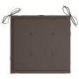 Gartenstühle 4 Stück Teakholz mit grauen Taupe-Kissen von , Gartenstühle - Ref: Foro24-3073012, Preis: 556,15 €, Rabatt: %