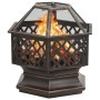 Rustic brazier with XXL steel poker 62x54x56 cm by vidaXL, Chimneys - Ref: Foro24-311887, Price: 98,99 €, Discount: %