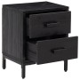 Bedside tables 2 units solid black pine wood 36x30x45 cm by , Nightstands - Ref: Foro24-3120339, Price: 160,81 €, Discount: %