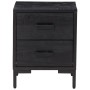 Mesitas de noche 2 uds madera maciza de pino negro 36x30x45 cm de , Mesitas de noche - Ref: Foro24-3120339, Precio: 160,81 €,...