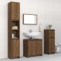 4-piece bathroom furniture set made of brown oak plywood by , Bathroom furniture - Ref: Foro24-3143930, Price: 205,12 €, Disc...