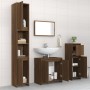 4-piece bathroom furniture set made of brown oak plywood by , Bathroom furniture - Ref: Foro24-3143930, Price: 205,12 €, Disc...