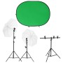 Photography studio kit with lighting and backdrop by , Flashes and studio lighting - Ref: Foro24-3143951, Price: 126,18 €, Di...