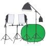 Photography studio kit with lighting and backdrop by , Flashes and studio lighting - Ref: Foro24-3143970, Price: 208,36 €, Di...