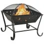 XXL-Stahlkohlenbecken mit Schürhaken 62 cm von vidaXL, Kamine - Ref: Foro24-311893, Preis: 89,94 €, Rabatt: %