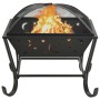 Brasero con atizador acero XXL 62 cm de vidaXL, Chimeneas - Ref: Foro24-311893, Precio: 73,53 €, Descuento: %