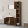 Set de muebles baño 3 pzas madera contrachapada roble marrón de , Muebles de baño - Ref: Foro24-3152721, Precio: 161,32 €, De...