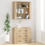 Tall plywood oak-colored sideboard by , Sideboards - Ref: Foro24-3185394, Price: 161,21 €, Discount: %