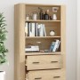 Tall plywood oak-colored sideboard by , Sideboards - Ref: Foro24-3185394, Price: 161,21 €, Discount: %